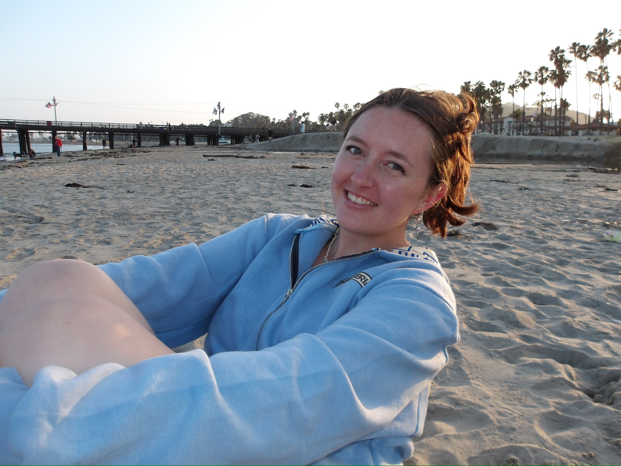 Carpinteria Pier Hoodie — Sky Blue