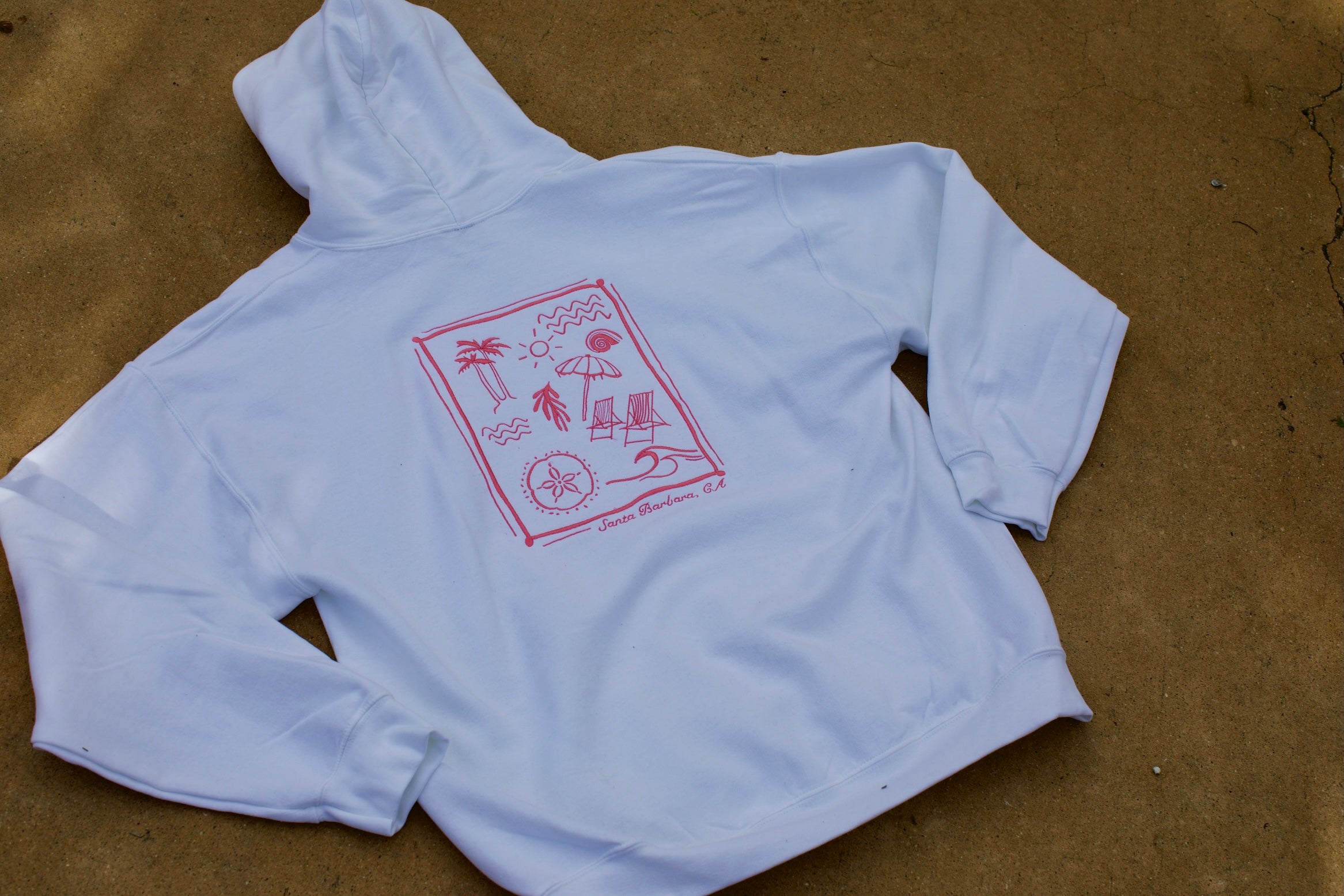 Santa Barbara Postcard Hoodie- Coastal Edition