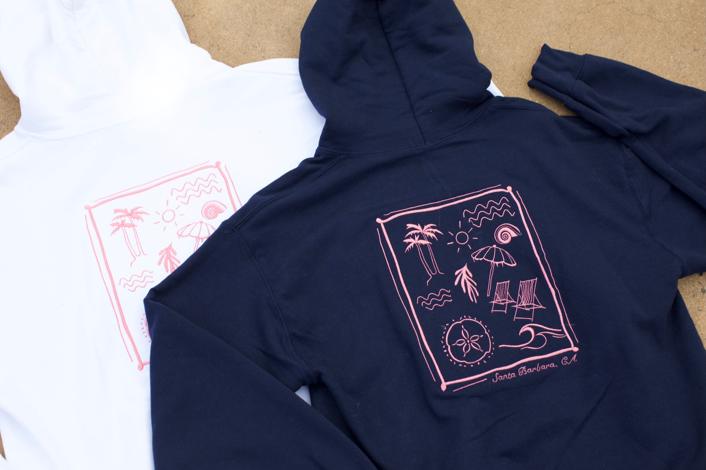 Santa Barbara Postcard Hoodie- Coastal Edition