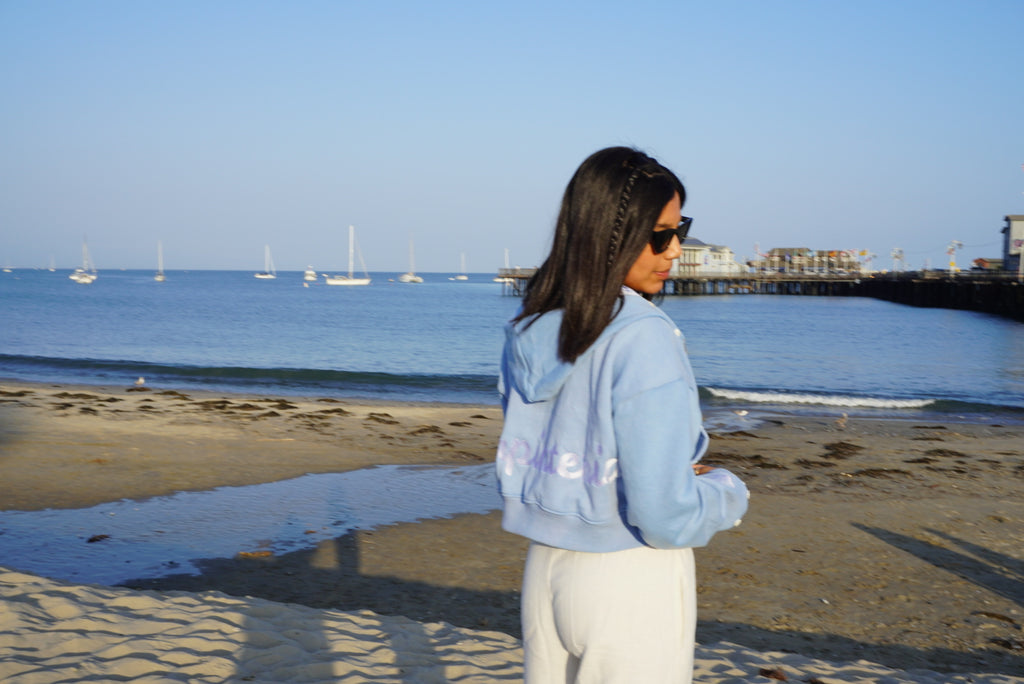 Carpinteria Pearl Hoodie — Sky Blue