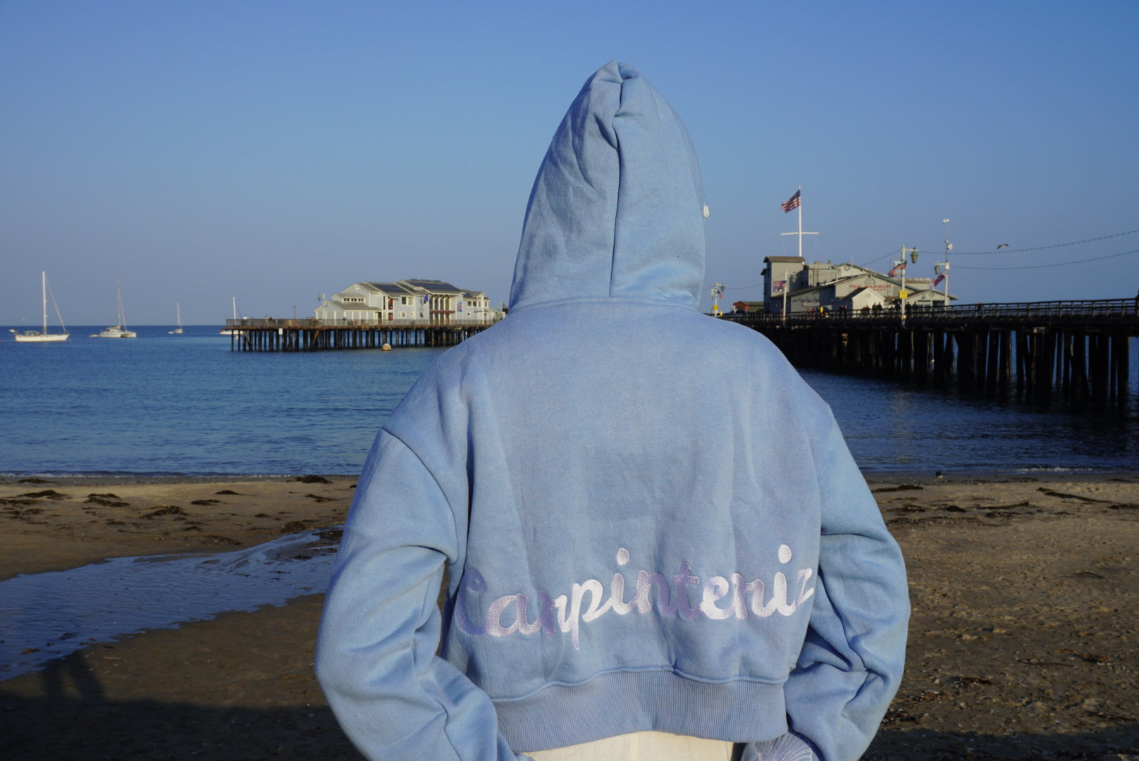 Carpinteria Pearl Hoodie — Sky Blue