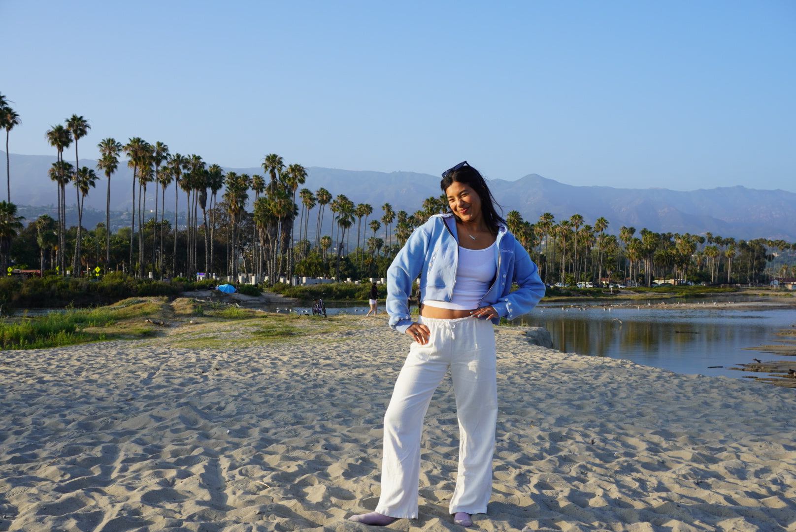 Carpinteria Pearl Hoodie — Sky Blue
