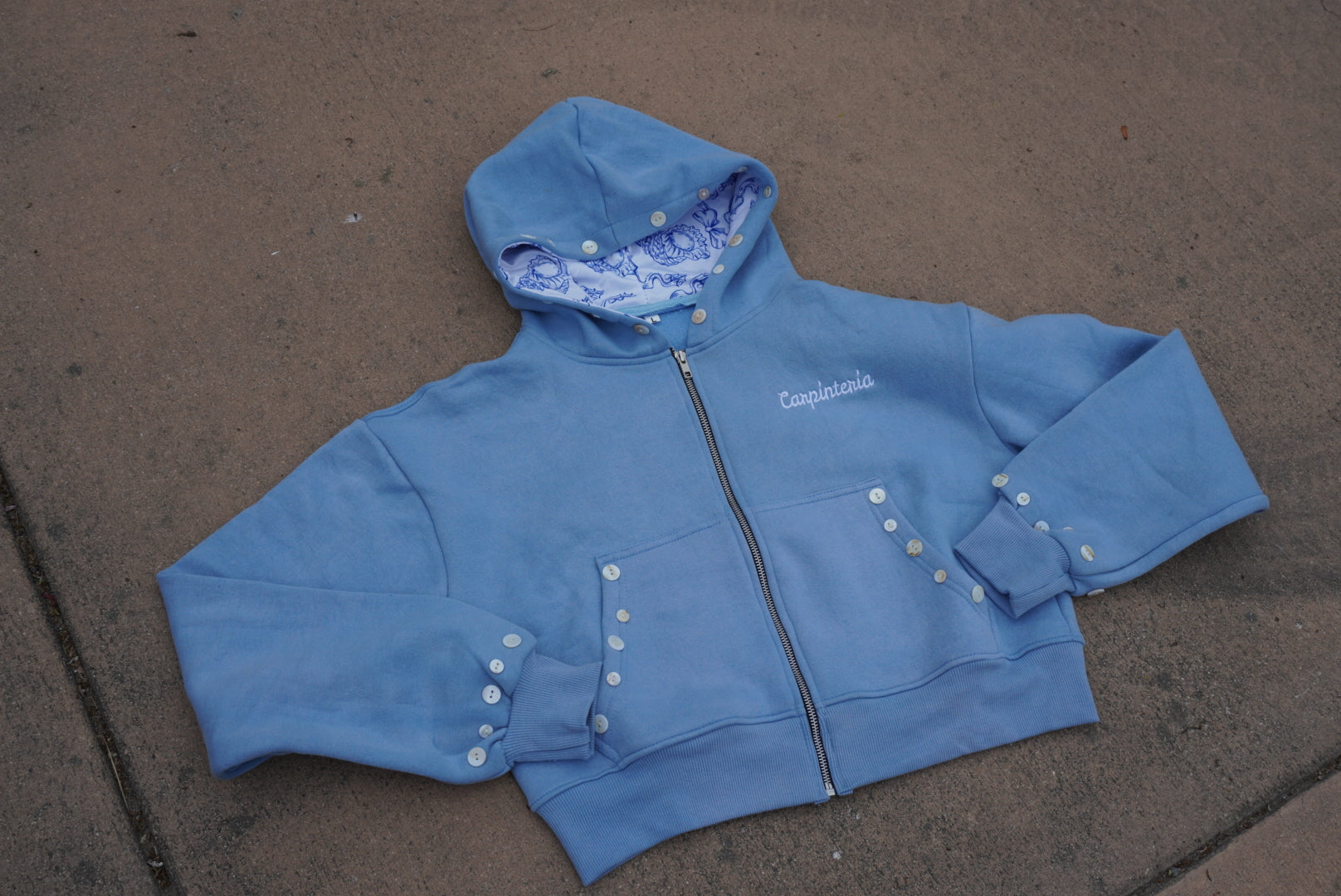 Carpinteria Pearl Hoodie — Sky Blue