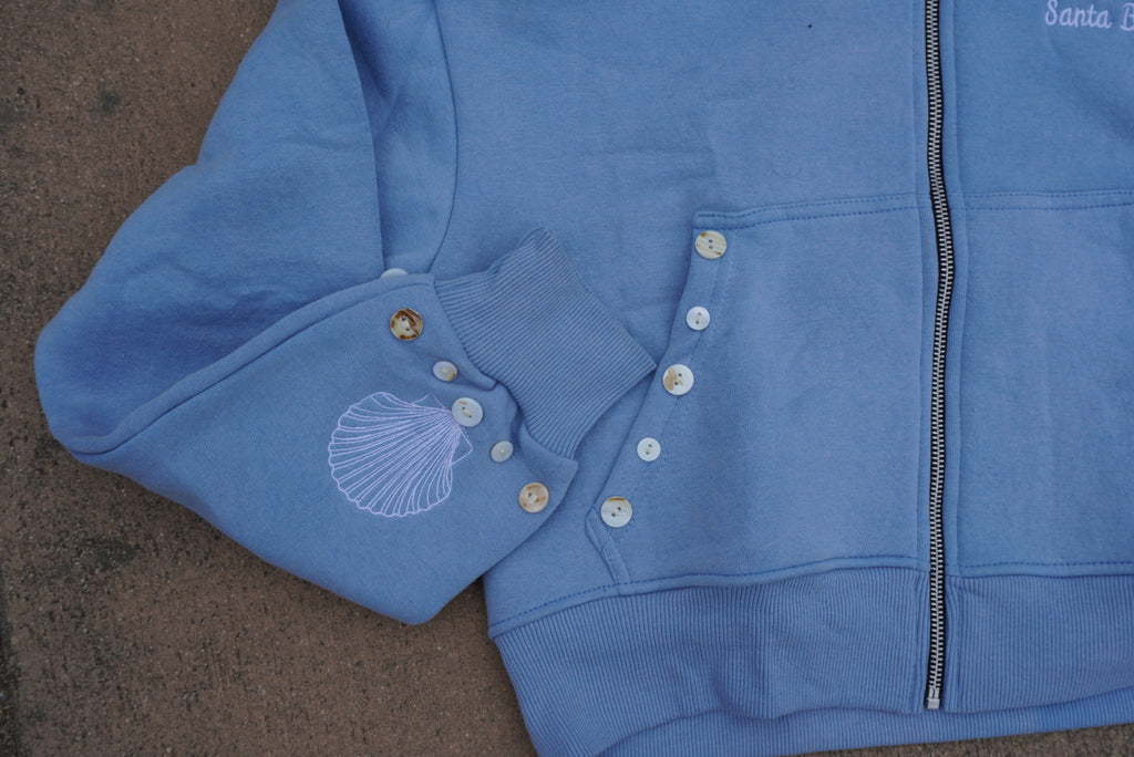 Santa Barbara Pearl Hoodie — Sky Blue