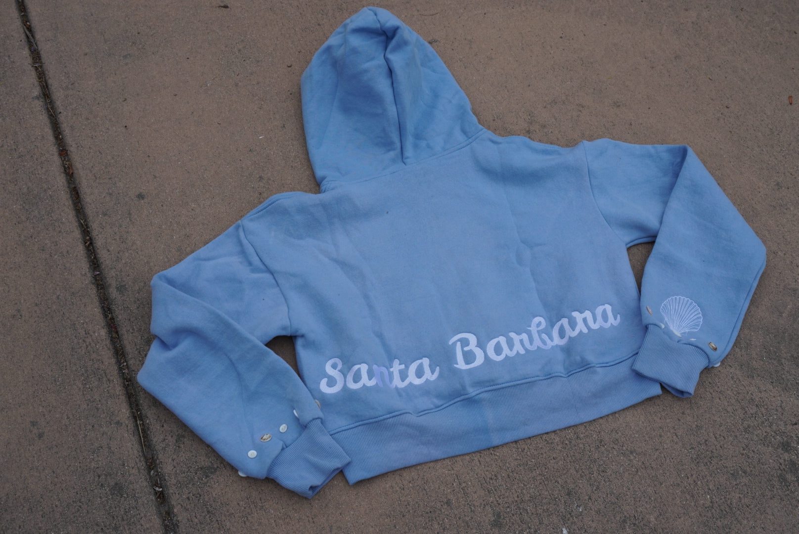 Santa Barbara Pearl Hoodie — Sky Blue