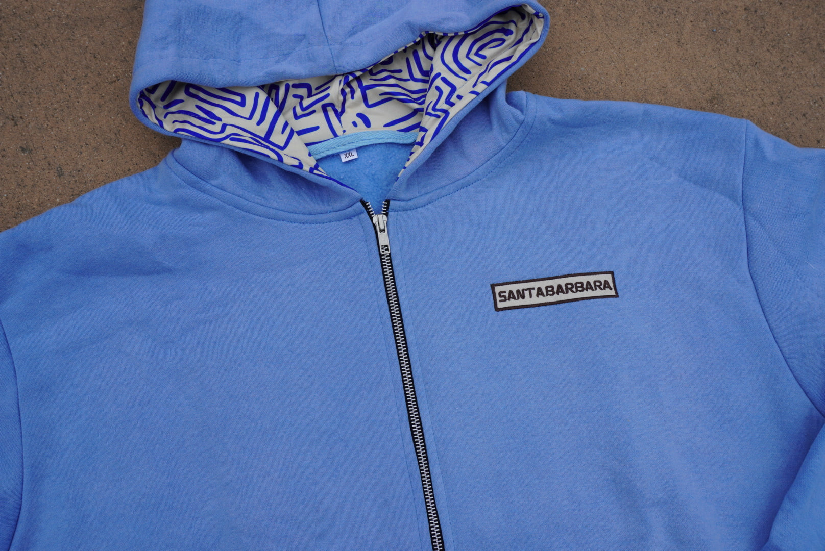 Santa Barbara Pier Hoodie — Sky Blue