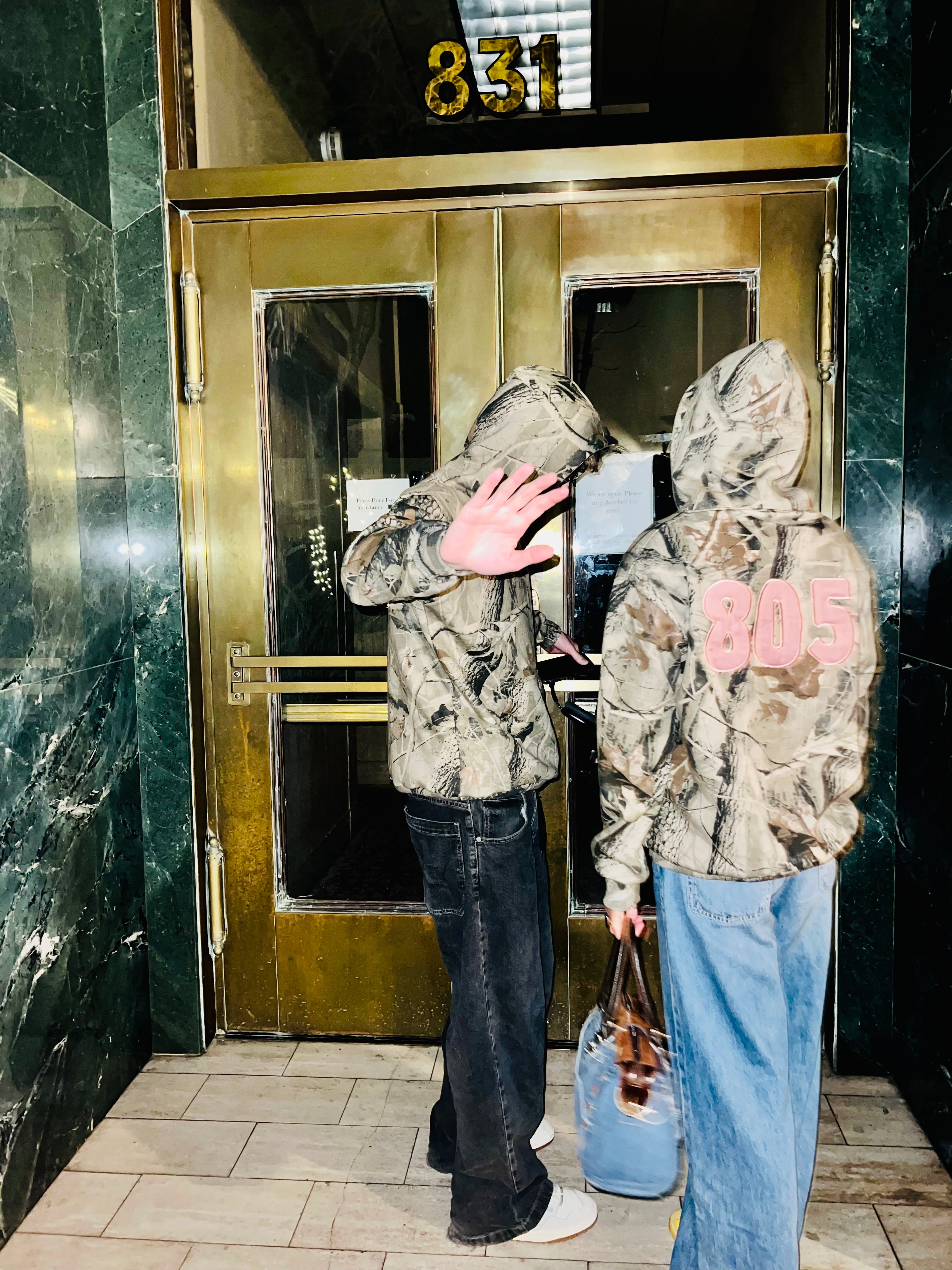 Santa Barabara 805 Camo Hoodie - Bloom