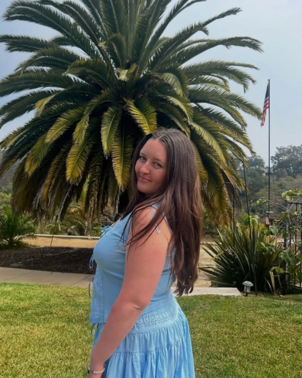 Olivia Sheaffer founder of Poppy & Snow Embroidery