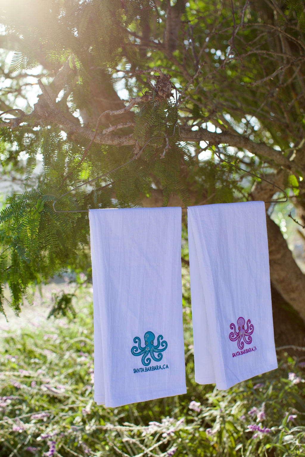 Santa Barbara Octopus Tea Towel